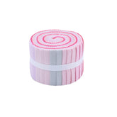 CraftsFabrics 100% Cotton 20Pcs (2.5" x 40") Cotton Candy Jelly Rolls 140GSM Ideal for Quilting, Scrapbooking, Sewing, Arts & Crafts, Patchwork